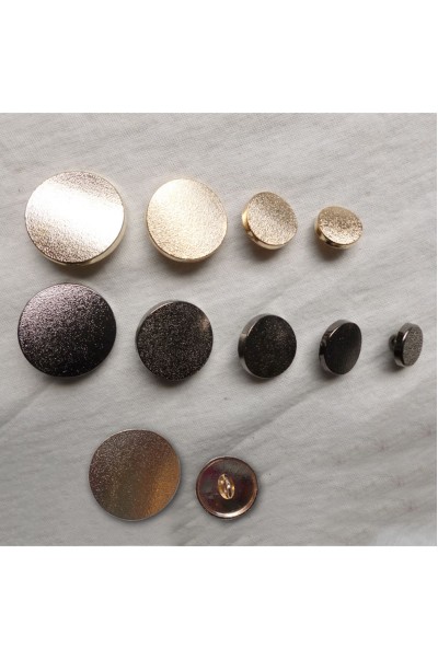 TB-TOYI 服裝輔料 大衣紐扣 金屬細磨砂 玫瑰金 休閑扣子 風衣合金紐扣 1.2cm 1.5cm 1.7cm  2.1cm  2.5cm 45度照